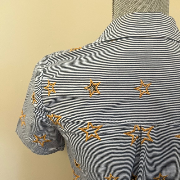 Madewell Embroidered Striped Star Shirt, XS - Picture 6 of 10